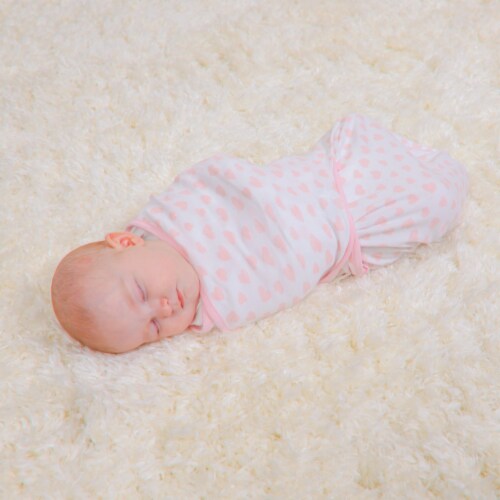 Swaddle Blanket Baby Girl Boy Easy Adjustable 3 Pack Infant Sleep Sack (Small, Pink) Perspective: bottom