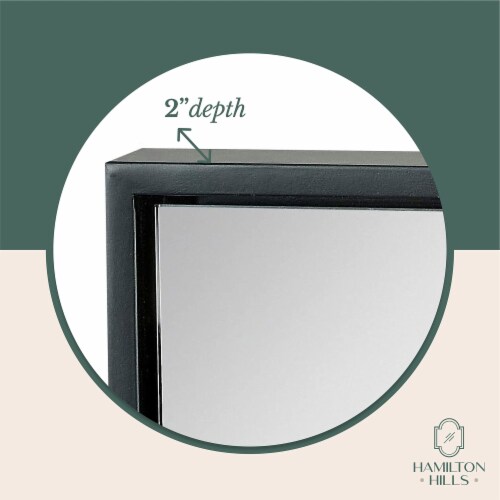 Hamilton Hills 16x24in Black Framed Mirror | Rectangular