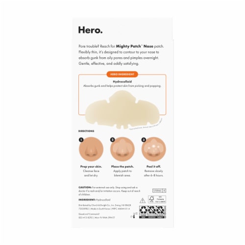 Hero Cosmetics Mighty Patch Nose Acne Pimple Patches Perspective: bottom