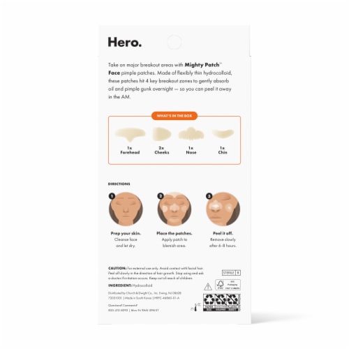 Hero Cosmetics Mighty Patch Face Oily-Combination Skin Pimple Patches Perspective: bottom