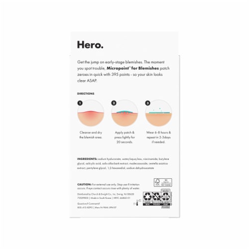 Hero Cosmetics Micropoint Mighty Patch For Blemishes Perspective: bottom