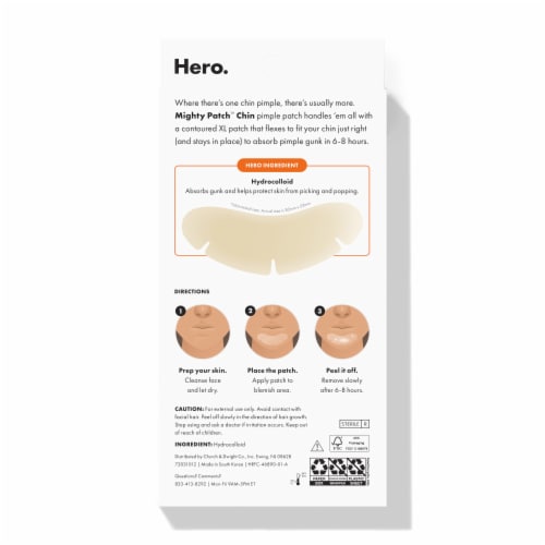Hero Cosmetics Mighty Patch Chin Pimple Patches Perspective: bottom