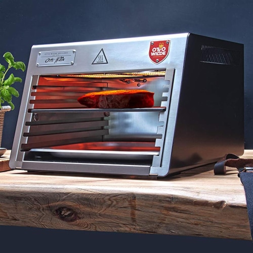 The Otto Wilde LITE Portable Steak Grill Stainless Steel 1500°F Stainless Steel Perspective: bottom