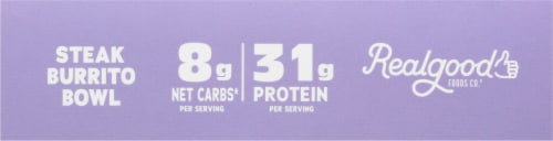 The Real Good Food Company® Steak Burrito Bowl Frozen Meal Perspective: bottom