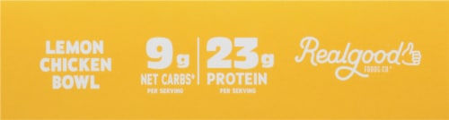 The Real Good Food® Lemon Frozen Chicken Bowl Frozen Meal Perspective: bottom