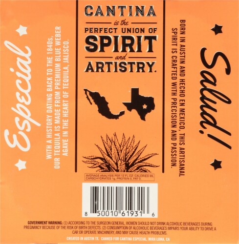 Cantina Especia Grapefruit Paloma Tequila Soda Perspective: bottom