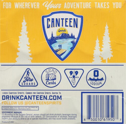 Canteen Spirits Pineapple Vodka Soda Perspective: bottom