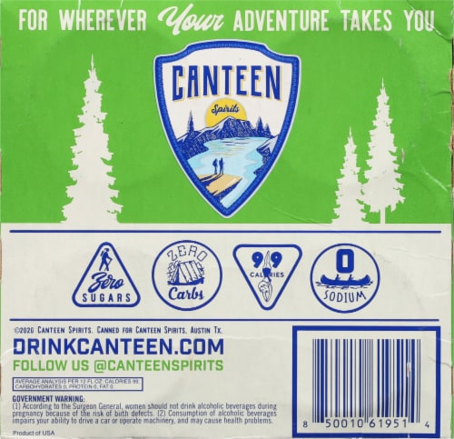 Canteen Spirits Lime Vodka Soda Perspective: bottom