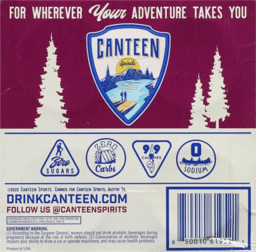 Canteen Spirits Black Cherry Vodka Soda Perspective: bottom
