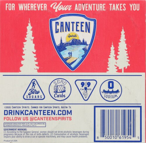 Canteen Spirits Watermelon Vodka Soda Perspective: bottom