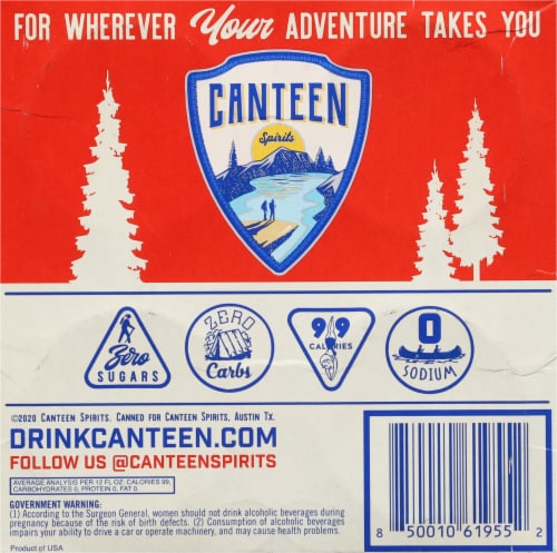 Canteen Spirits Strawberry Vodka Soda Ready to Drink Cocktail Perspective: bottom