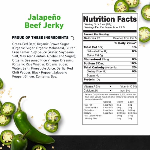 Country Archer™ Sweet Jalapeno Beef Jerky Perspective: bottom