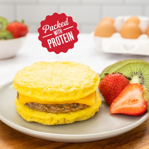 Red’s Egg’Wich Turkey Sausage Frozen Breakfast Sandwich Perspective: bottom