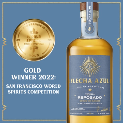 Flecha Azul Ultra Premium Tequila Reposado Perspective: bottom