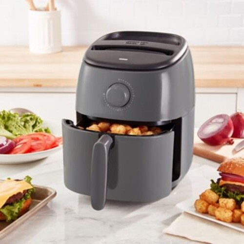 Dash® Express Tasti-Crisp™ Air Fryer - Grey Perspective: bottom