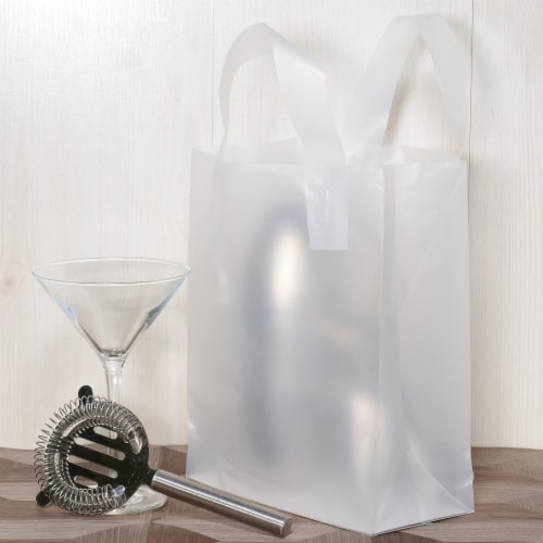 clear gift bags with handles