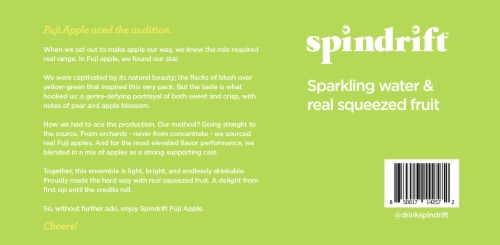 Spindrift® Fuji Apple Sparkling Water Perspective: bottom