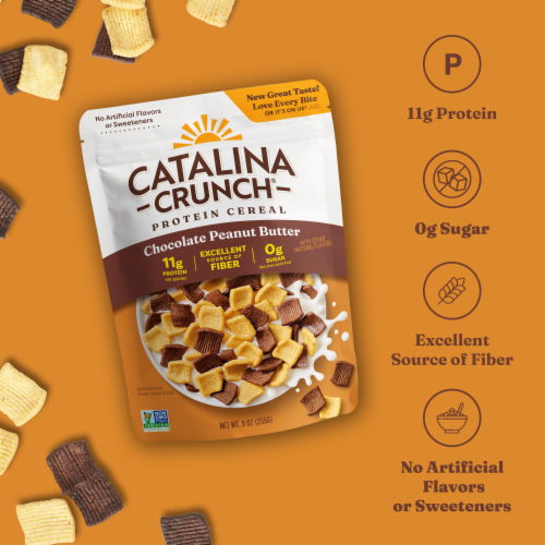 Catalina Crunch® Chocolate Peanut Butter Zero Sugar Cereal Perspective: bottom