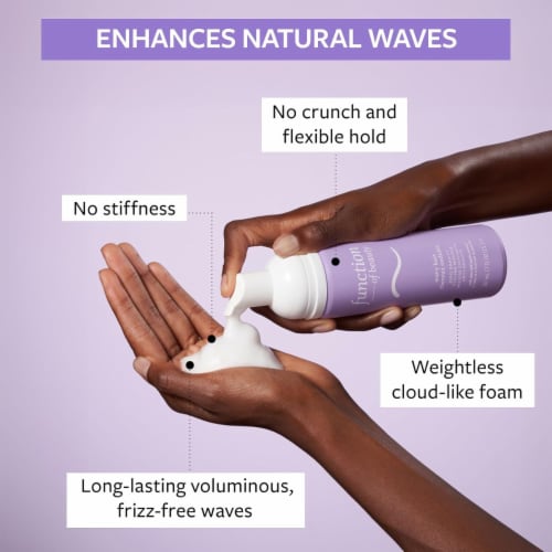 Function of Beauty Zero Gravity Styling Mousse for Wavy Hair Perspective: bottom