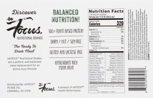 Refocus Chocolate Nutritional Shake Perspective: bottom