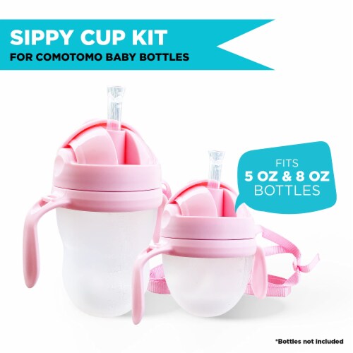 Botabee 3-in-1 Green Weighted Straw Sippy Cup Kit for Comotomo Baby Bottles (2 Pack) Perspective: bottom