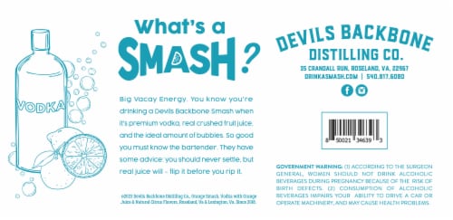 Devils Backbone Brewing Co. Orange Smash Can Perspective: bottom