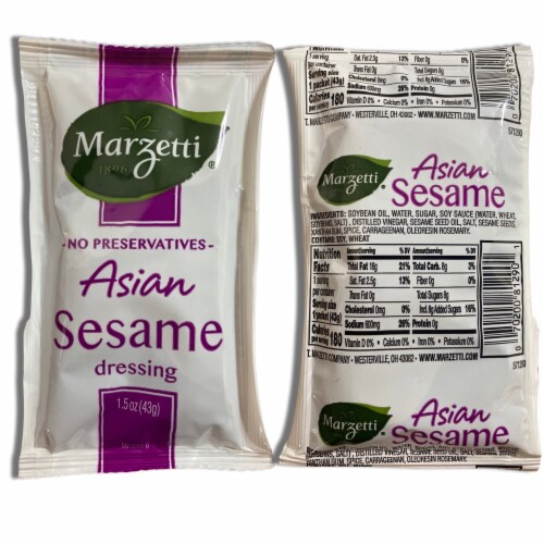 Asian Sesame Salad Dressing Packets | Value Pack | 1.5 Ounce | 20 Count Perspective: bottom