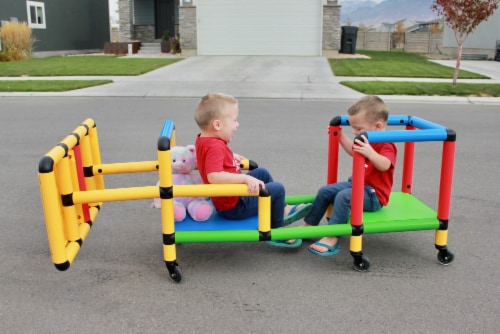 Funphix Wheelies Buildable Play Structure Set with Wheels Perspective: bottom