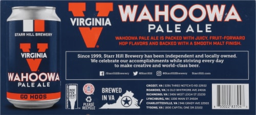 Starr Hill Brewery Wahoowa Pale Ale Perspective: bottom