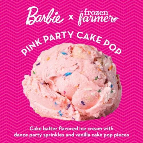 Barbie™ Pink Cake Pop Ice Cream Pint Perspective: bottom