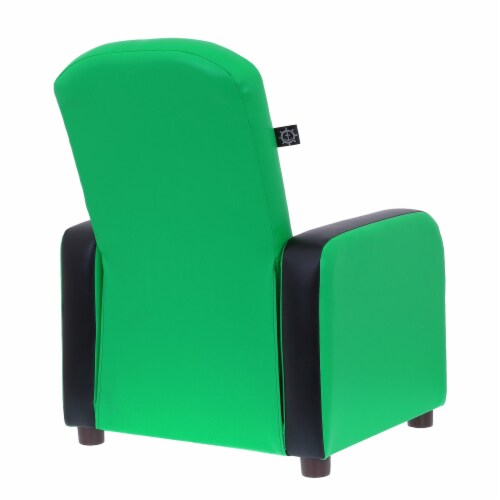 The Crew Furniture Boost Kids Recliner Chair Faux Leather Black