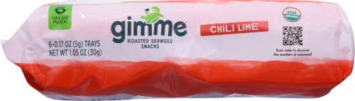 Gimme® Roasted Chili Lime Seaweed Snacks Perspective: bottom