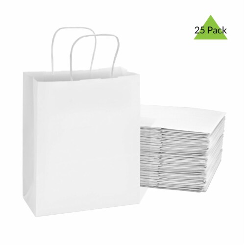 White Paper Kraft Bags, Bakery Bags, Grocery Bags, Craft Bag