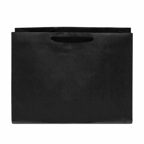 Prime Line Packaging Black Colored Kraft Paper Bags with Handles