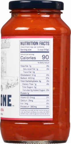 Carbone Arrabbiata Sauce 24 oz Perspective: bottom