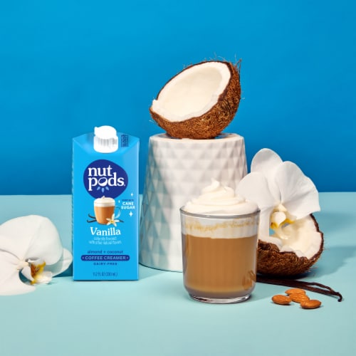 nutpods® Non Dairy Vanilla made with Almonds and Coconuts Coffee Creamer Perspective: bottom