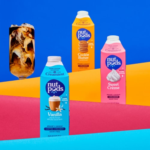 nutpods® Non Dairy Vanilla Caramel made with Almonds and Coconuts Coffee Creamer Perspective: bottom
