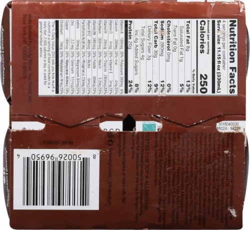 OWYN Nutritional Chocolate Protein Shake Perspective: bottom
