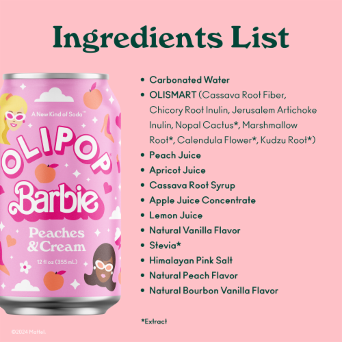 Olipop® Peaches & Cream Barbie Perspective: bottom