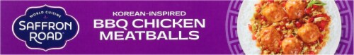 Saffron Road® Korean BBQ Chicken Meatballs Gluten-Free Asian Frozen Dinner Perspective: bottom