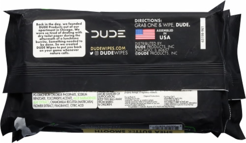 DUDE Wipes® Shea Butter Smooth Extra Large 3 Pack Perspective: bottom