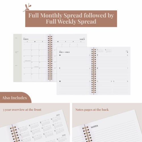Rileys 2023 Weekly Planner - Annual Weekly & Monthly Agenda Planner, Jan - Dec 2023 (8 x 6") Perspective: bottom