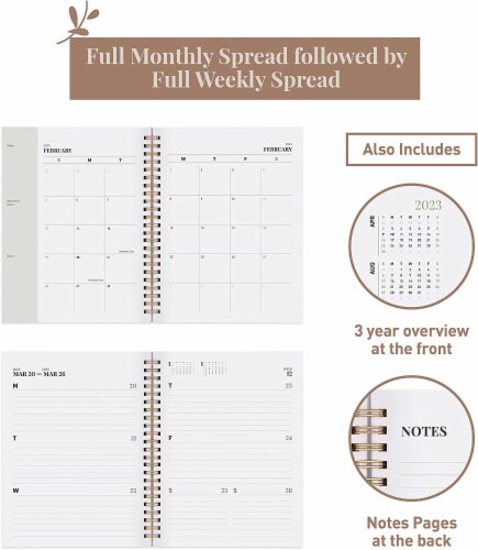 Rileys 2022-2023 Weekly Planner - Academic Weekly & Monthly Agenda Planner (8 x 6 inches) Perspective: bottom