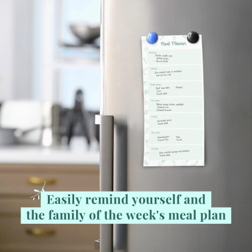 Rileys & Co 52-Page Meal Planner Note Pad with Tear-off Grocery List, Weekly Menu Planning Perspective: bottom