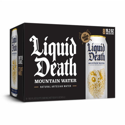 Liquid Death, Still Mountain Water, Real Mountain Source Perspective: bottom