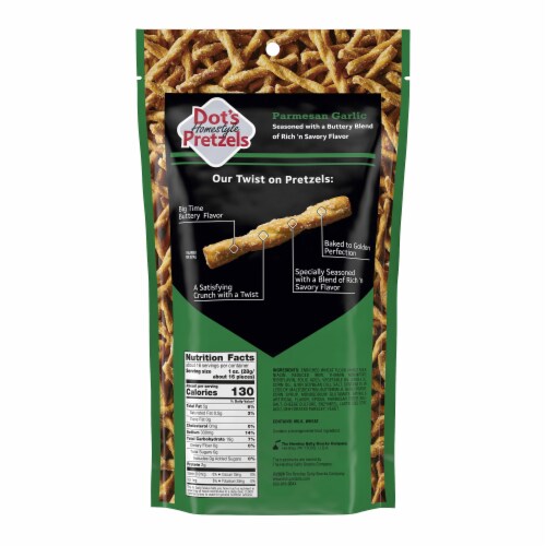 Dot's Homestyle Pretzels Seasoned Parmesan Garlic Pretzel Twists 16 oz Perspective: bottom