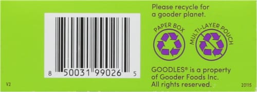 Goodles® Vegan Be Heroes Plant Based Gluten Free Mac and Cheese Perspective: bottom