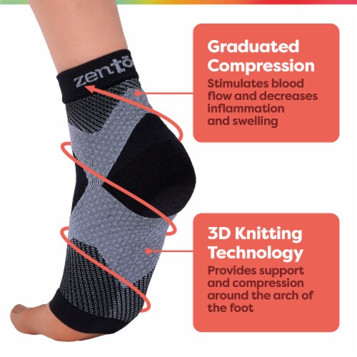 ZenToes Plantar Fasciitis Compression Socks - 1 Pair, XXL - Kroger