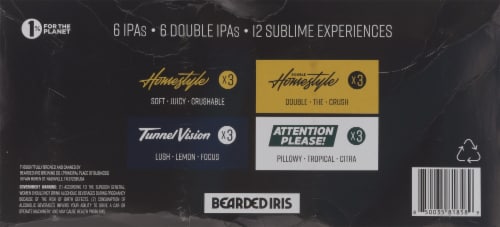 Bearded Iris Brewing IPA Collection Variety Pack Cans Perspective: bottom