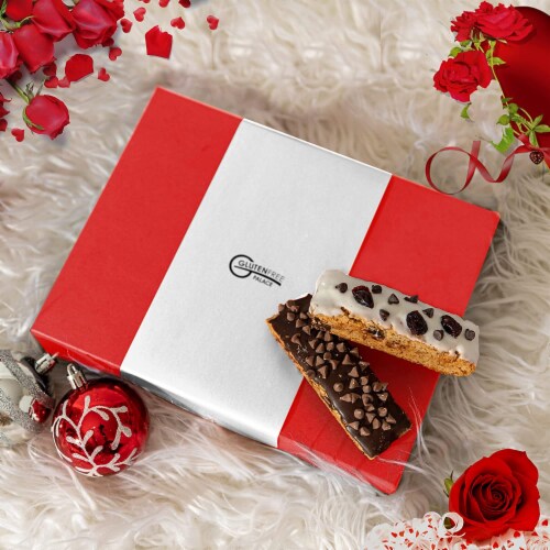 COOKIES GIFT BASKET | Gluten Free Biscotti Gift Basket [8 Count] Perspective: bottom